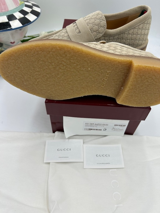 Men’s Gucci Suede Web Loafers.  Size 11/fits 11.5 US. Made in Italy. main image 8